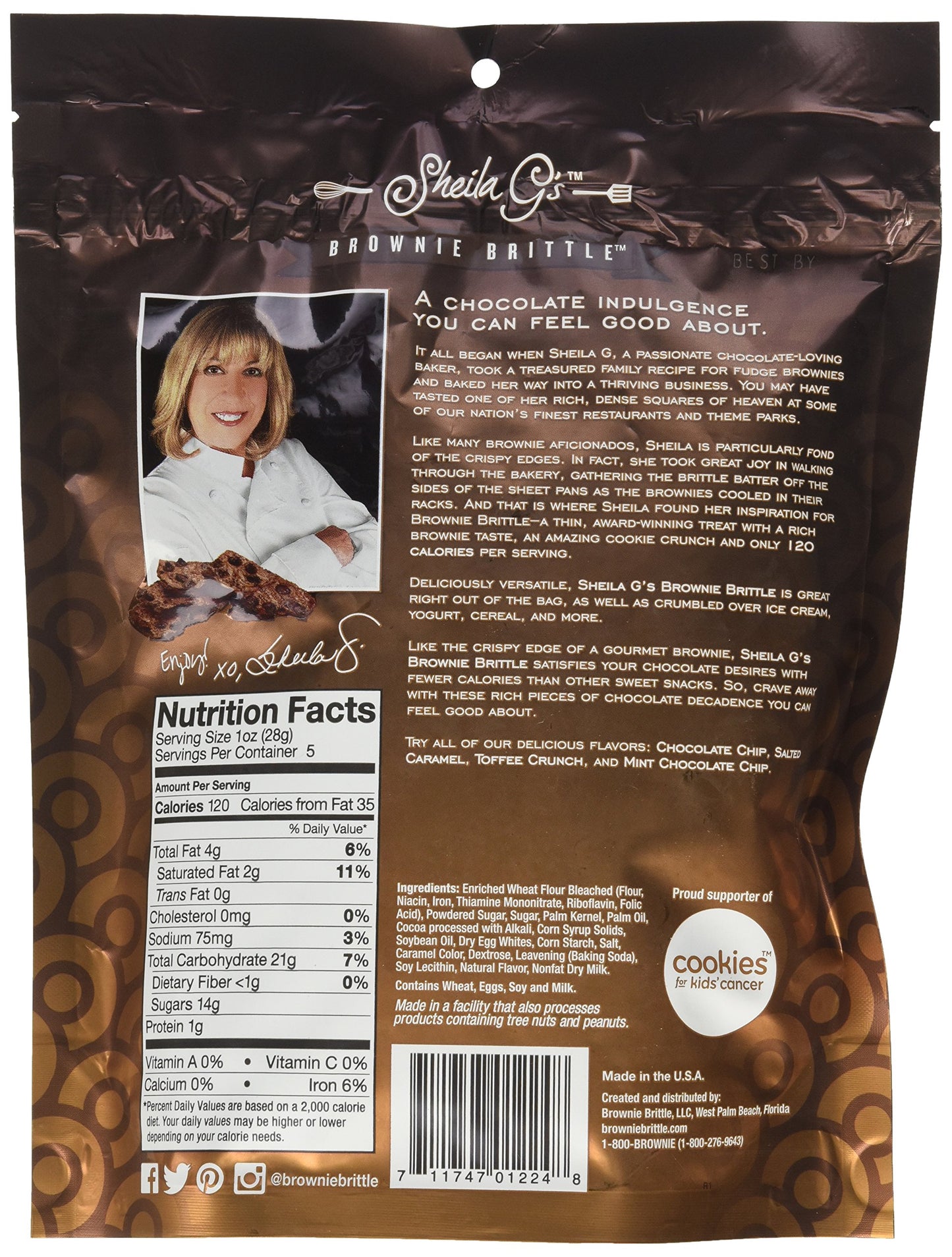 Sheila Gs Brownie Brittle Chocolate Chip - 6 Pack - 5oz.