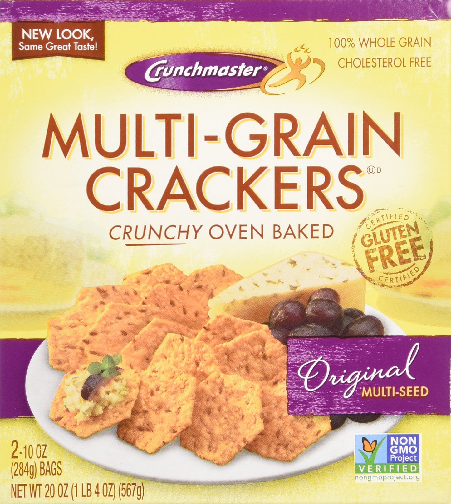 Crunchmaster Multi-Grain Crackers, Gluten Free, 20 oz.