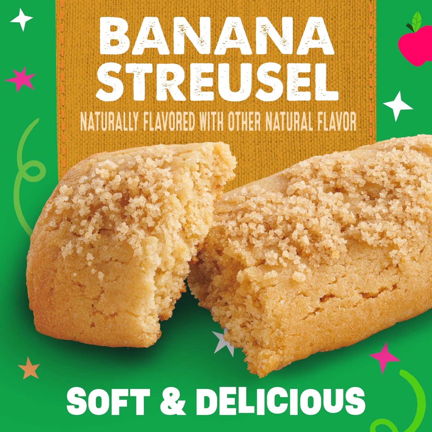 Motts Soft Baked Bars  Banana Streusel  Made With Applesauce  6 Count  5.76 oz