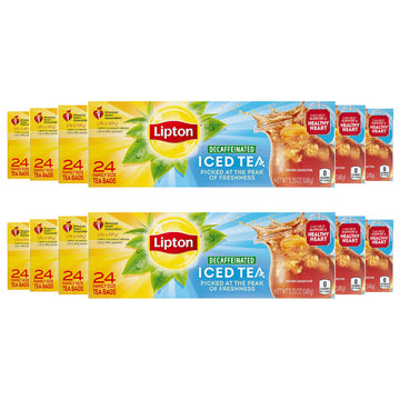 Lipton Decaffeinated Tea Bags - 24 Count (Pack of 12) - Brownish Tea Color - Model 84151064