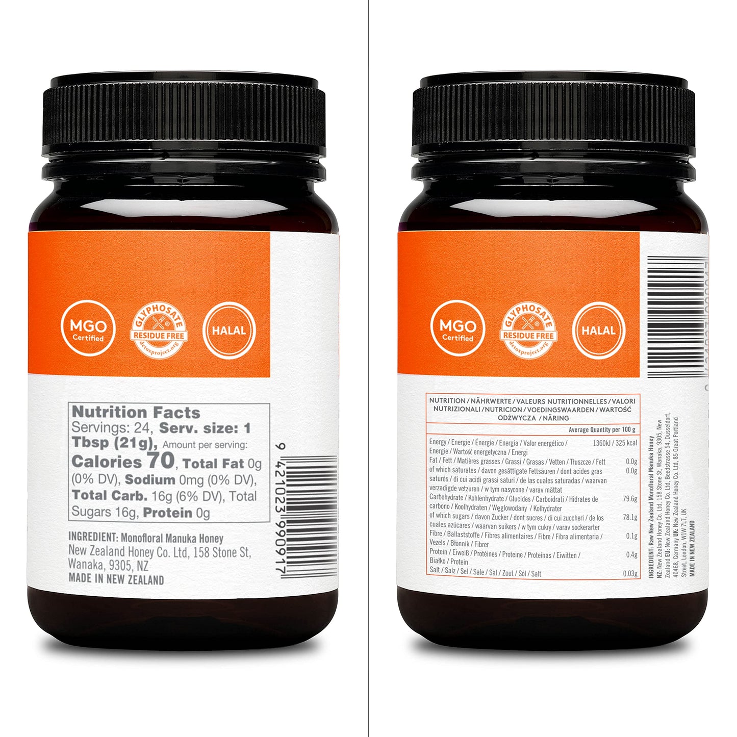 New Zealand Honey Co. Raw Manuka Honey Umf 10+ | Mgo 263+, Umf Certified / 17.6Oz