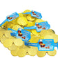 The Dreidel Company Hanukkah Chocolate Gelt, Milk Chocolate Coins, Made In Israel, Kosher Certified Cholov Yisroel Chanukah Coins Box, 0.42 Oz Each (12 Mesh Bags)
