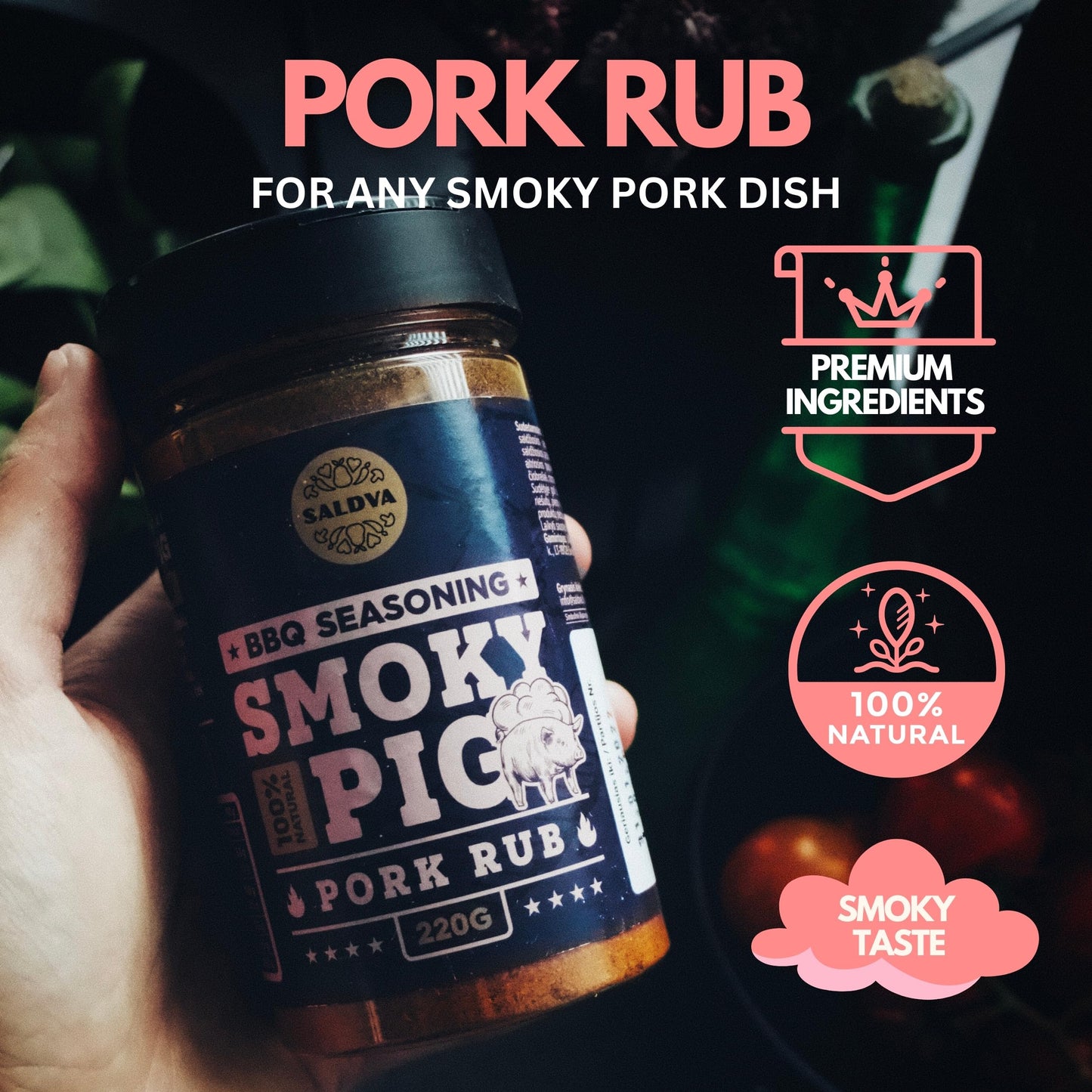 Classic S Of Enhanced Bbq Seasonings - Holy Cow, Angel’S Wings, Smoky Pig Bbq Rubs | Pack Of 3 | 100% Natural | Great Foodie Gift