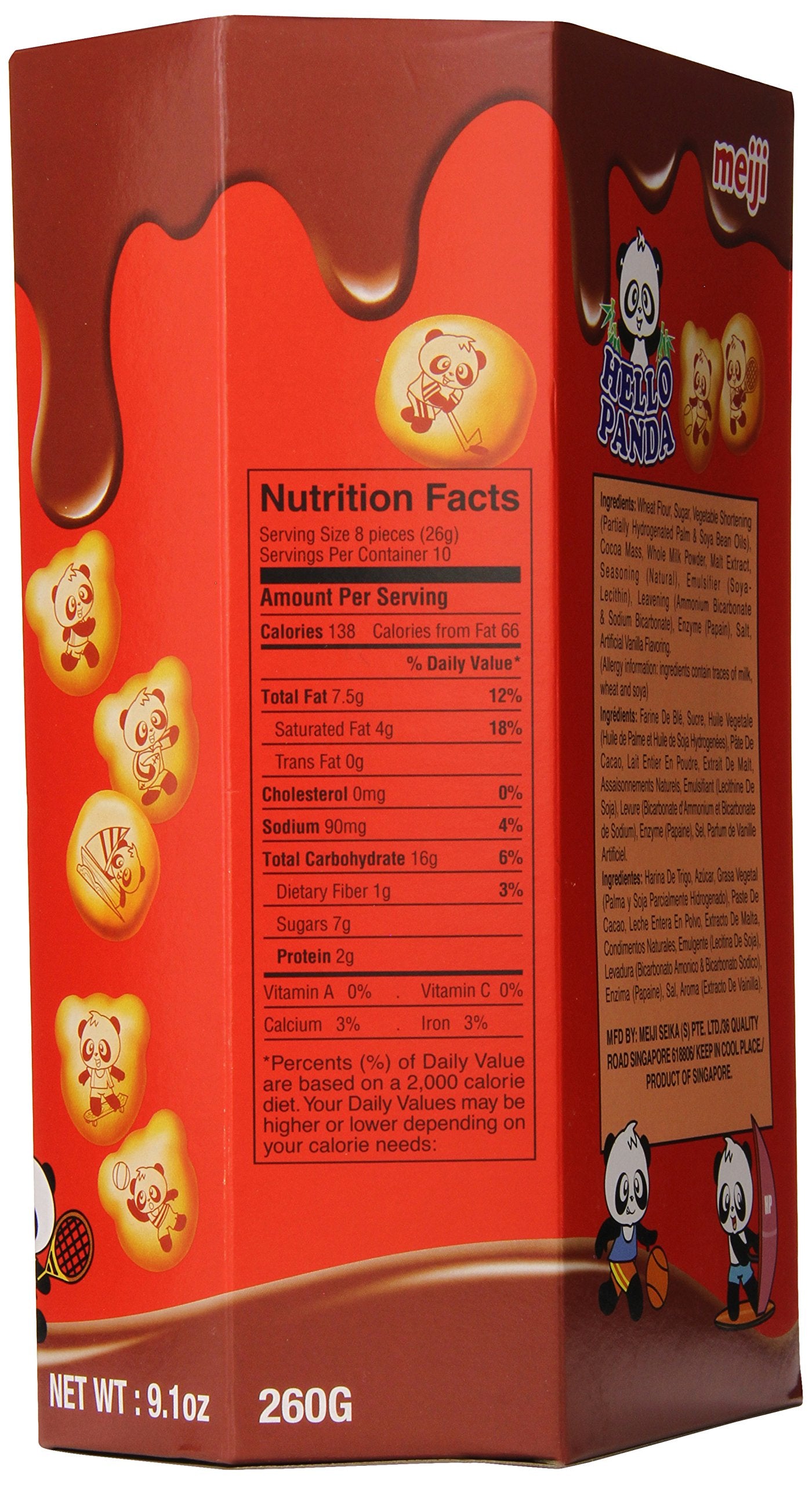 Meiji Hello Panda Chocolate Biscuit, 9.1 Ounce