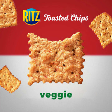 RITZ Toasted Chips Veggie Crackers, Party Snacks, 8.1 oz