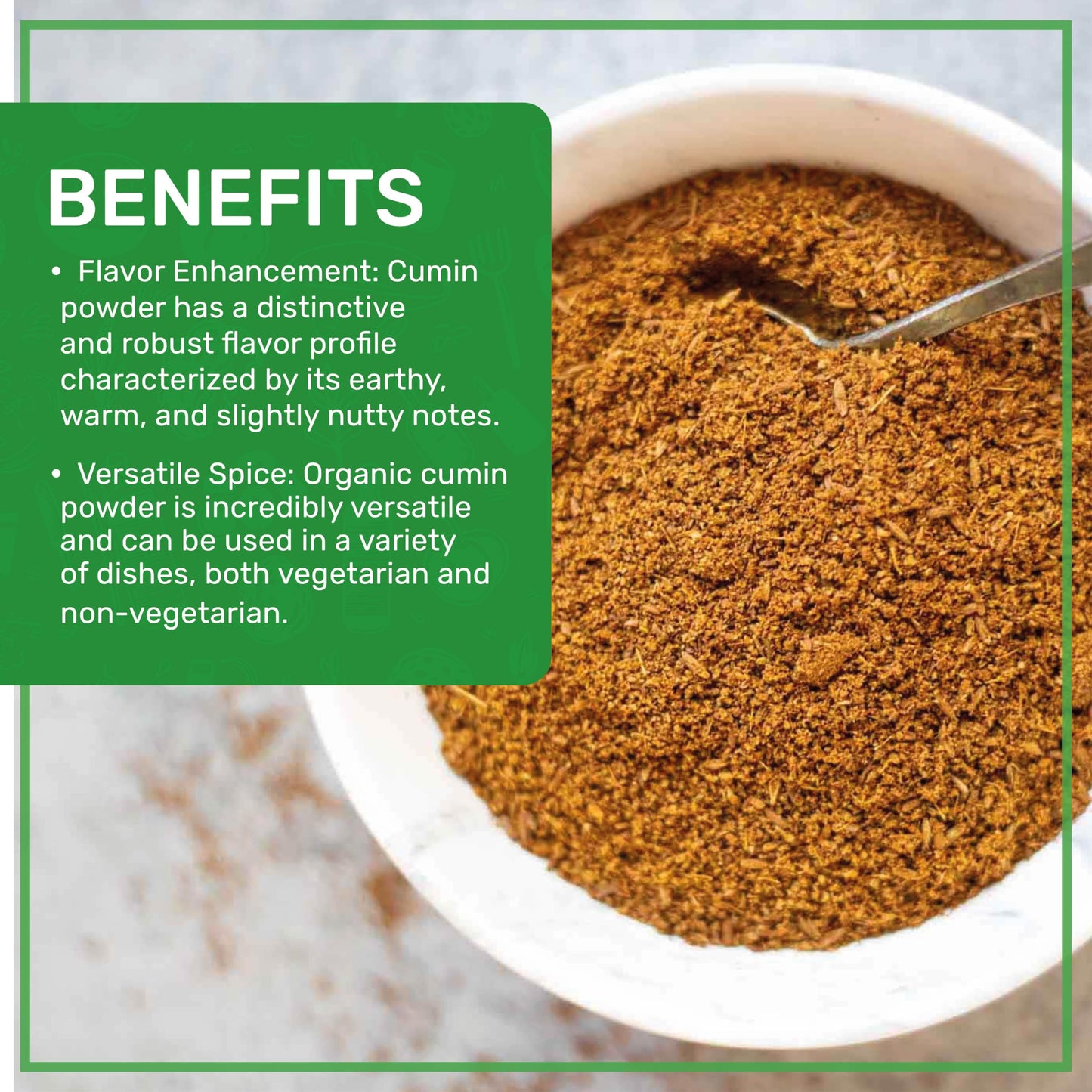 Jiva Organics Organic Ground Cumin Powder 7 Ounce - 100% Pure & Non-Gmo (Ground Cumin Seeds)