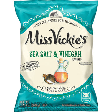 Miss Vickie'S Flavored Potato Chips, Salt & Vinegar, 28 Count
