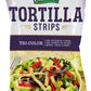 Fresh Gourmet Tri | Color Tortilla Strips | 1 Pound | Low Carb | Crunchy Snack And Salad Topper