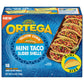 Ortega Mini Taco Slider Shells, Yellow Corn, 18 Shells (Pack of 6)
