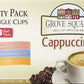 Grove Square Cappuccino Pods Variety Pack, 72 Count Single Serve Pods, Model 92G103F4652