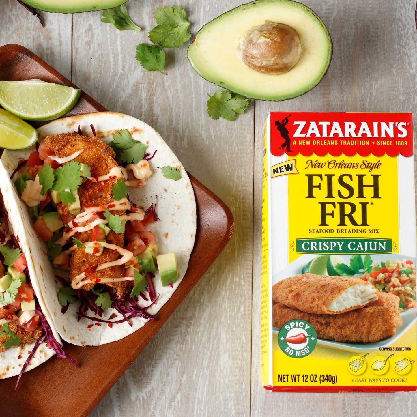 Zatarain'S Crispy Cajun Fish Fri Seafood Breading Mix, 12 Oz