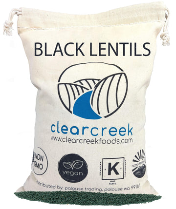 Lentils | Black Beluga | 64 Ounce Bag | Non-Gmo | Kosher | Vegan | Non-Irradiated