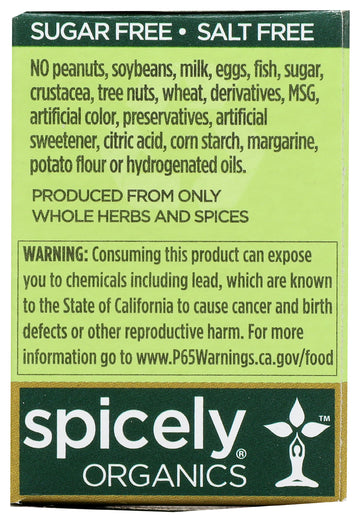 Spicely Organic Fenugreek Seeds Whole 0.45 Ounce Ecobox Certified Gluten Free
