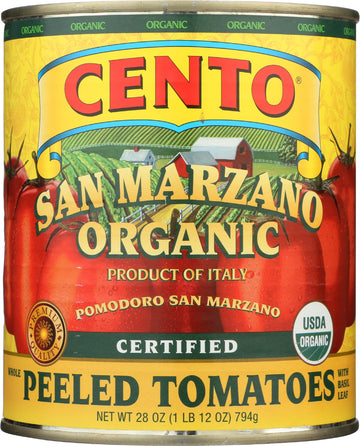 Cento Foods  Organic San Marzano Peeled Tomatoes  28 Ounce