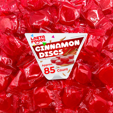 Cinnamon Discs Hard Candy |1 Pound Bag - Approx. 85 Count | Individually Wrapped