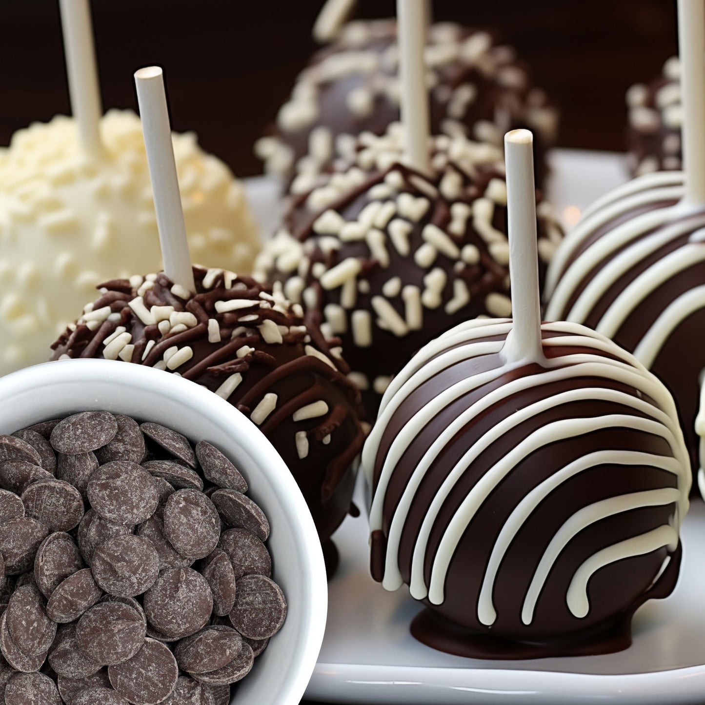 Dark Chocolate Melting Wafers, 2 Pound Bulk Bag, Chocolate, Melting Chocolate Candy Discs For Baking, Dipping, Decorating, Bulk Dark Chocolate Bag - The Hampton Popcorn & Candy Company
