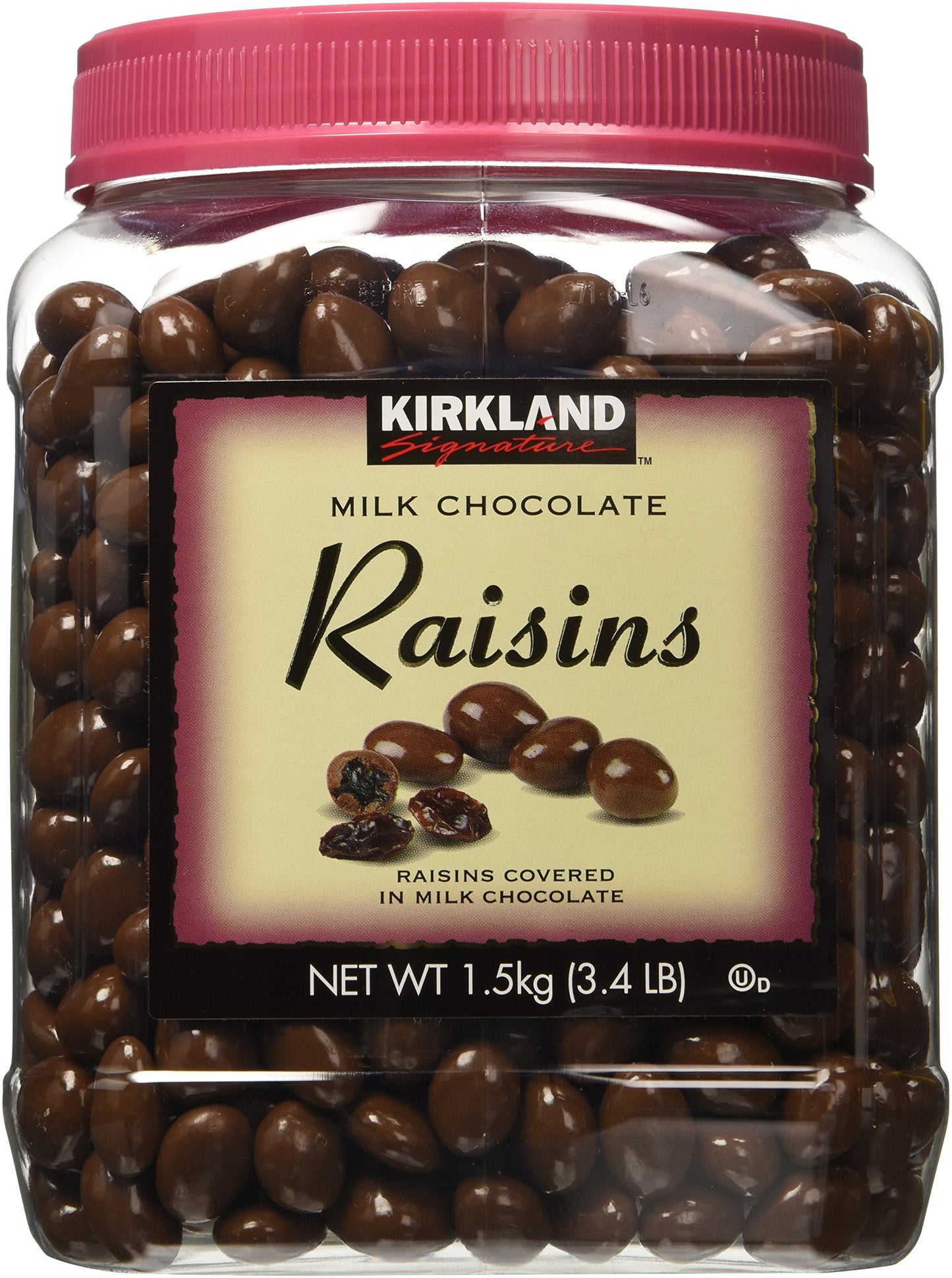Kirkland Signature Milk Chocolate, Raisins, 54 Ounce X 2 (Pack Of 2)
