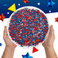 Red White and Blue Sprinkles | 1 Pound Bag | Patriotic Stars and Stripes Sprinkles for 4th of July Desserts, Cupcakes, Cookies,