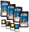LuvyDuvy Freeze Dried Ice Cream Neapolitan Sandwich (Strawberry-Vanilla-Chocolate) and Cool Space Fact Card Bundle