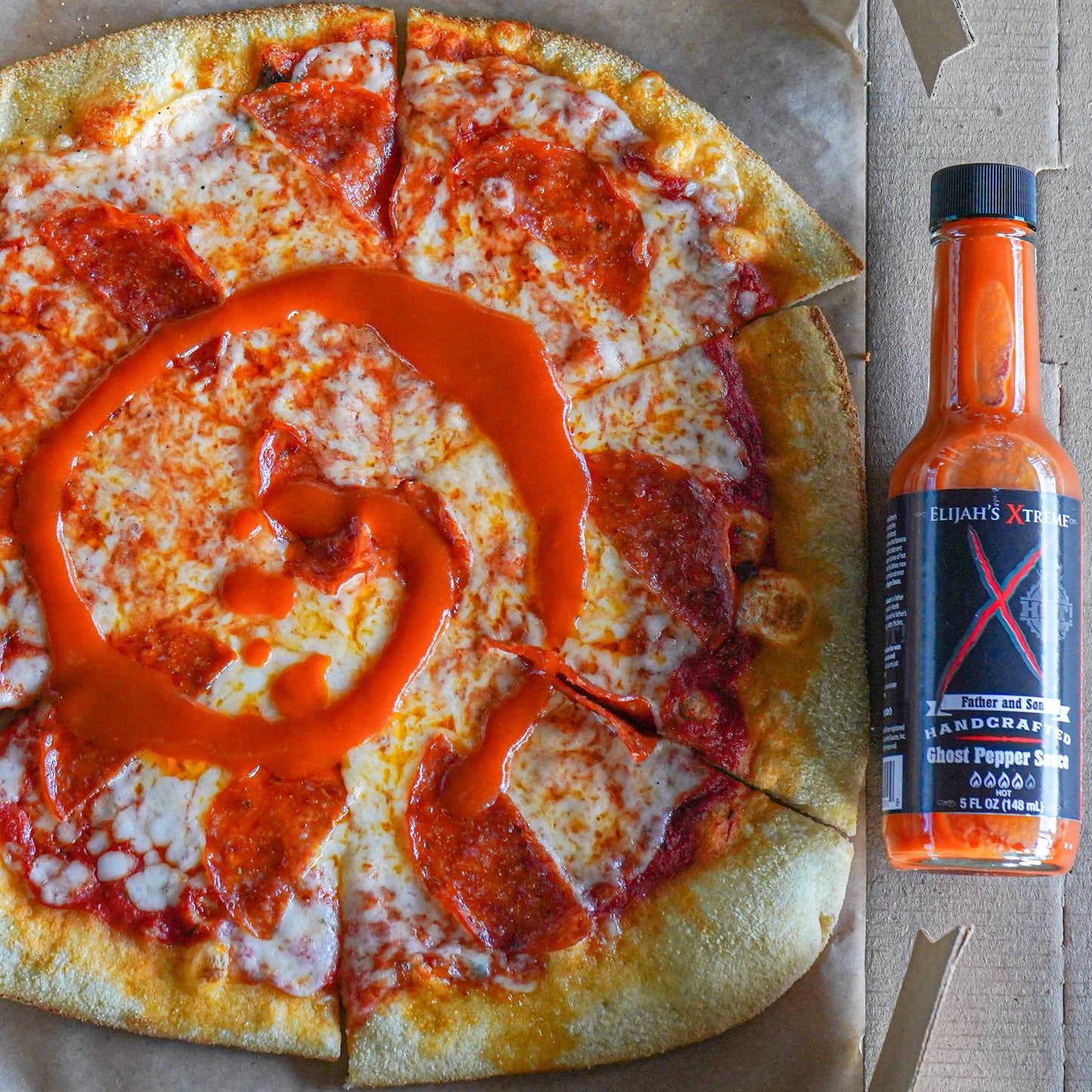 Elijahs Xtreme Ghost Pepper Hot Sauce - Handcrafted Blend of Ghost Peppers, Habanero, Garlic & Lime, 5 Fl Oz
