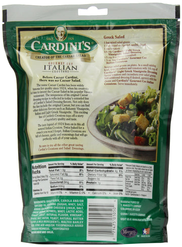 Cardini'S Gourmet Cut Croutons, Italian, 5-Ounce Bags (Pack Of 12)