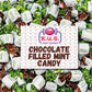 R.U.S. Candy Chocolate Filled Mint Hard Candy - 2 Pound Bag - About 160 Individually Wrapped Pieces