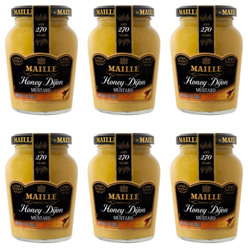 Maille Mustard Honey Dijon for Vinaigrettes, Glazed Vegetables, and Chicken Recipes Gourmet Dijon mustard imported from France, 