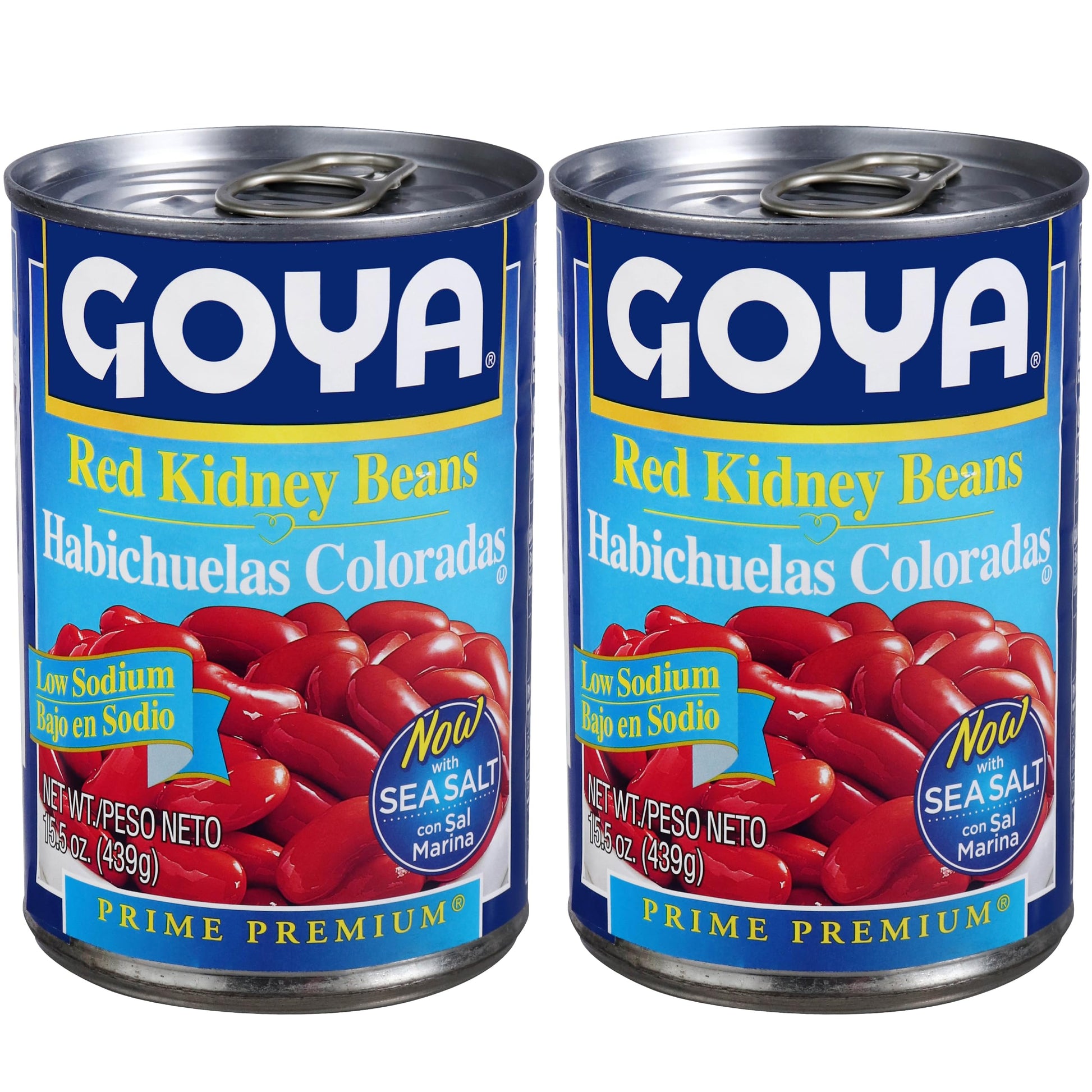 Goya Foods Low Sodium Red Kidney Beans, 15.5 Ounce (Pack of 2)