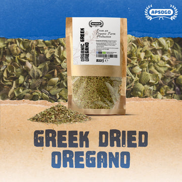 Apsogo Oregano - Organic Dried Oregano Produced In Greece - Premium Quality & Excellent Taste (7.05Oz (Pack Of 2))