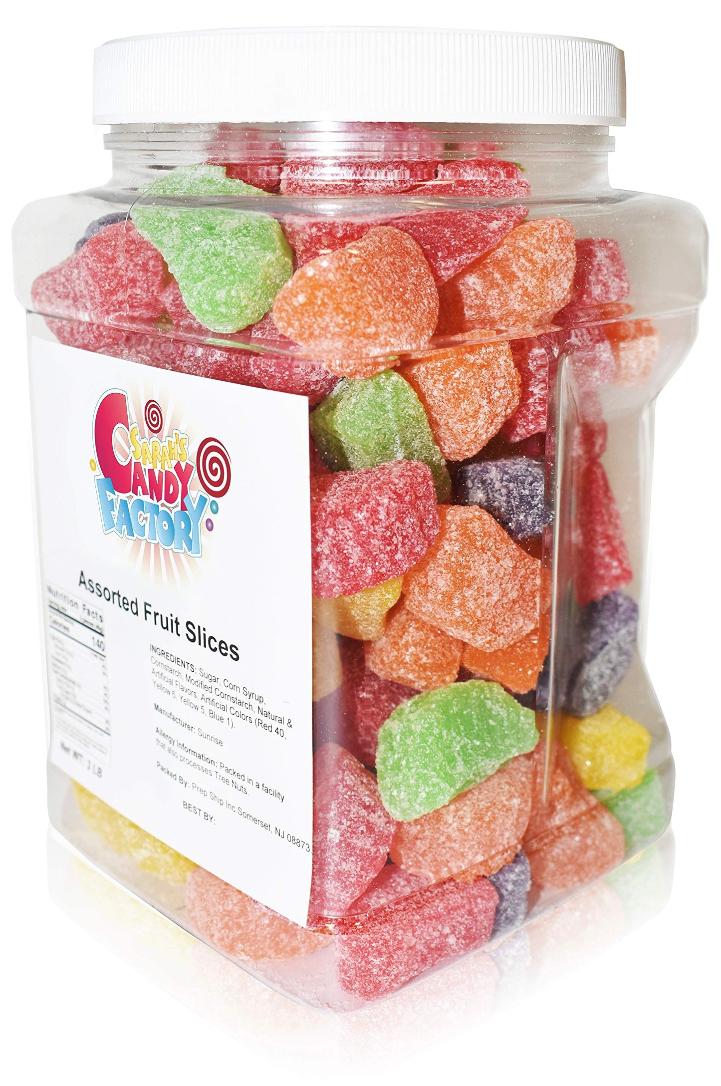 Sarah s Candy Factory Assorted Fruit Slice (3 Lbs in Jar)