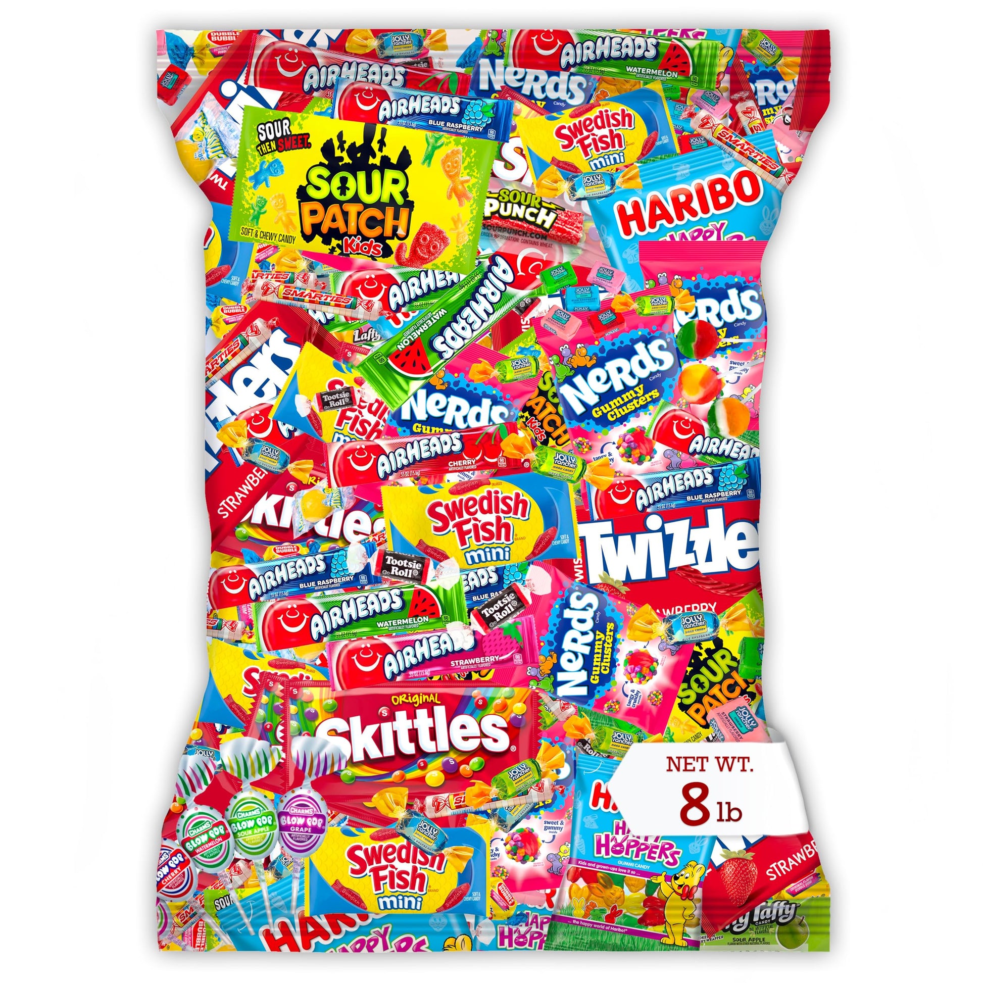Bulk Candy Variety Pack - 8 lb Candy - Candy Bulk Individually Wrapped Candy- Halloween Candies - Trick Or Treat Candies - Piata