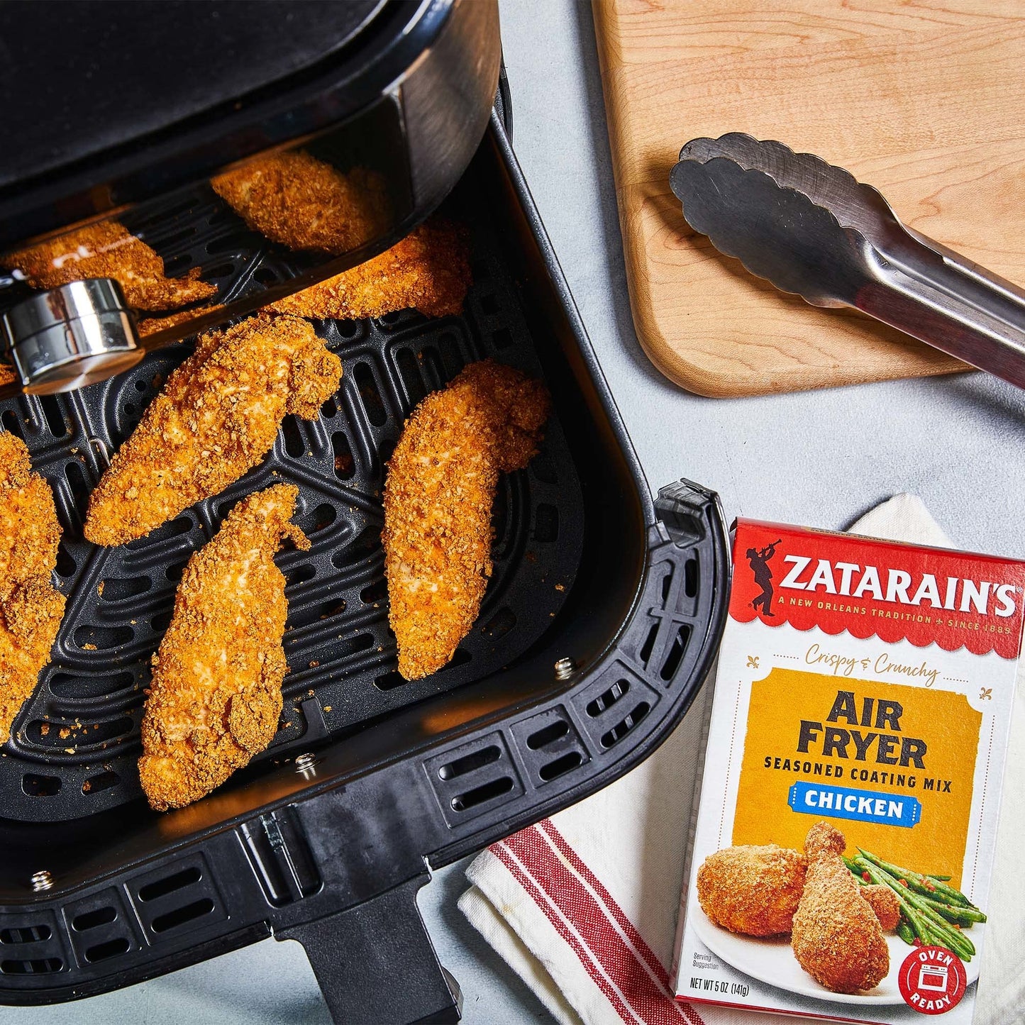 Zatarains Air Fryer Chicken Seasoned Coating Mix, 5 oz