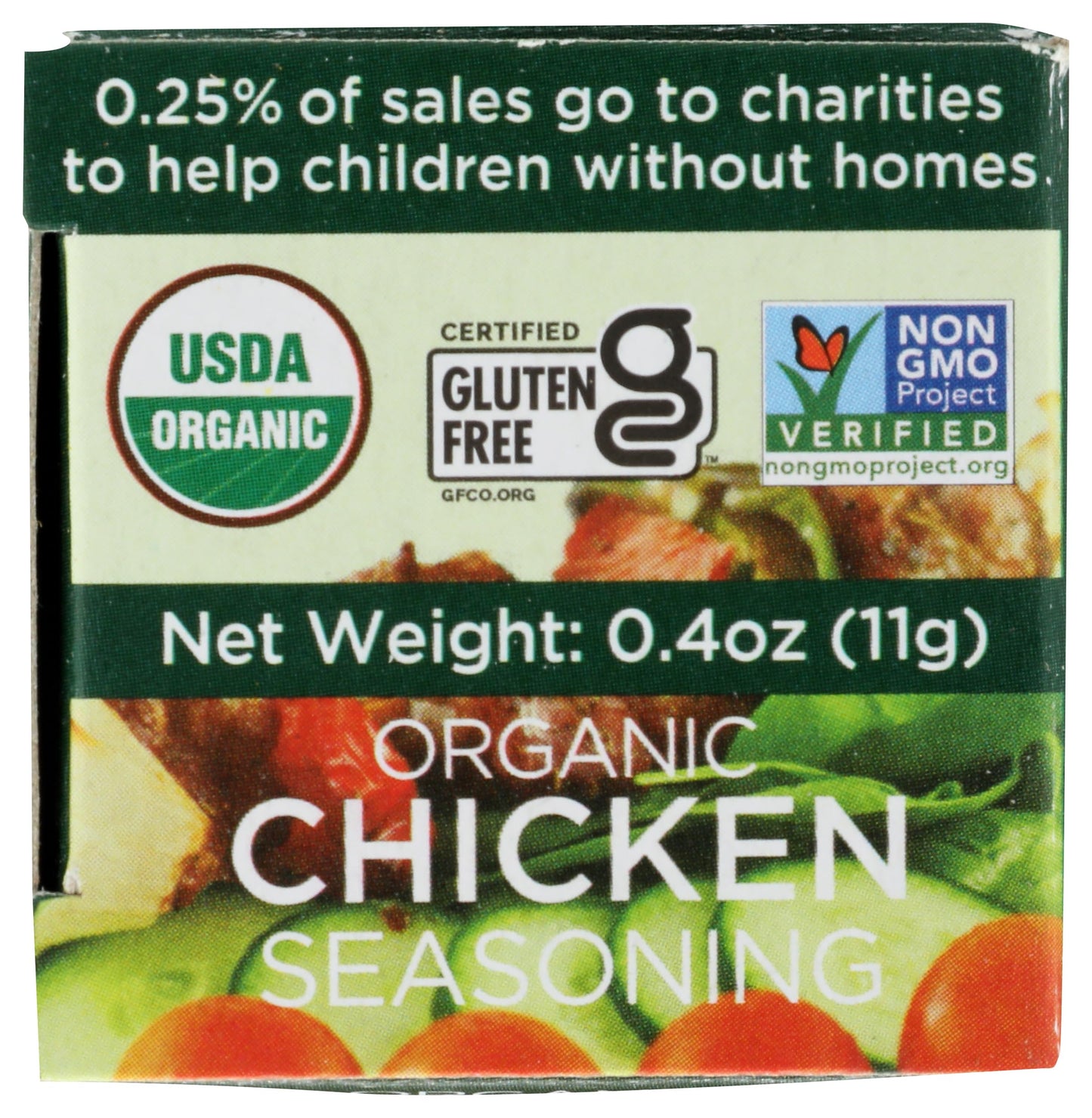 Spicely Organic Chicken Seasoning 0.4 Oz Certified Gluten Free