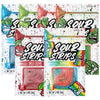 Sour Strips Flavored Sour Candy Strips, Deliciously Sour Chewy Candy Belts, Vegetarian Candies, Sampler 6 Pack