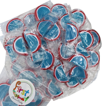 Jelly Fruit Slices Gummy Candy Individually Wrapped (Blue Raspberry, 1 Pound)