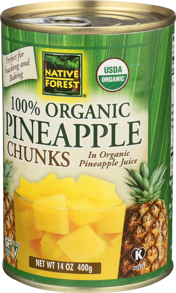 Native Forest Pineapple Chunks In Pineapple Juice, 14 Oz