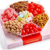 NUT CRAVINGS Fathers Day Gourmet Dad Treats - Mixed Nuts & Heart Candy Gift Basket in Red Gold Box (7 Assortments, 1 LB) Food Ar