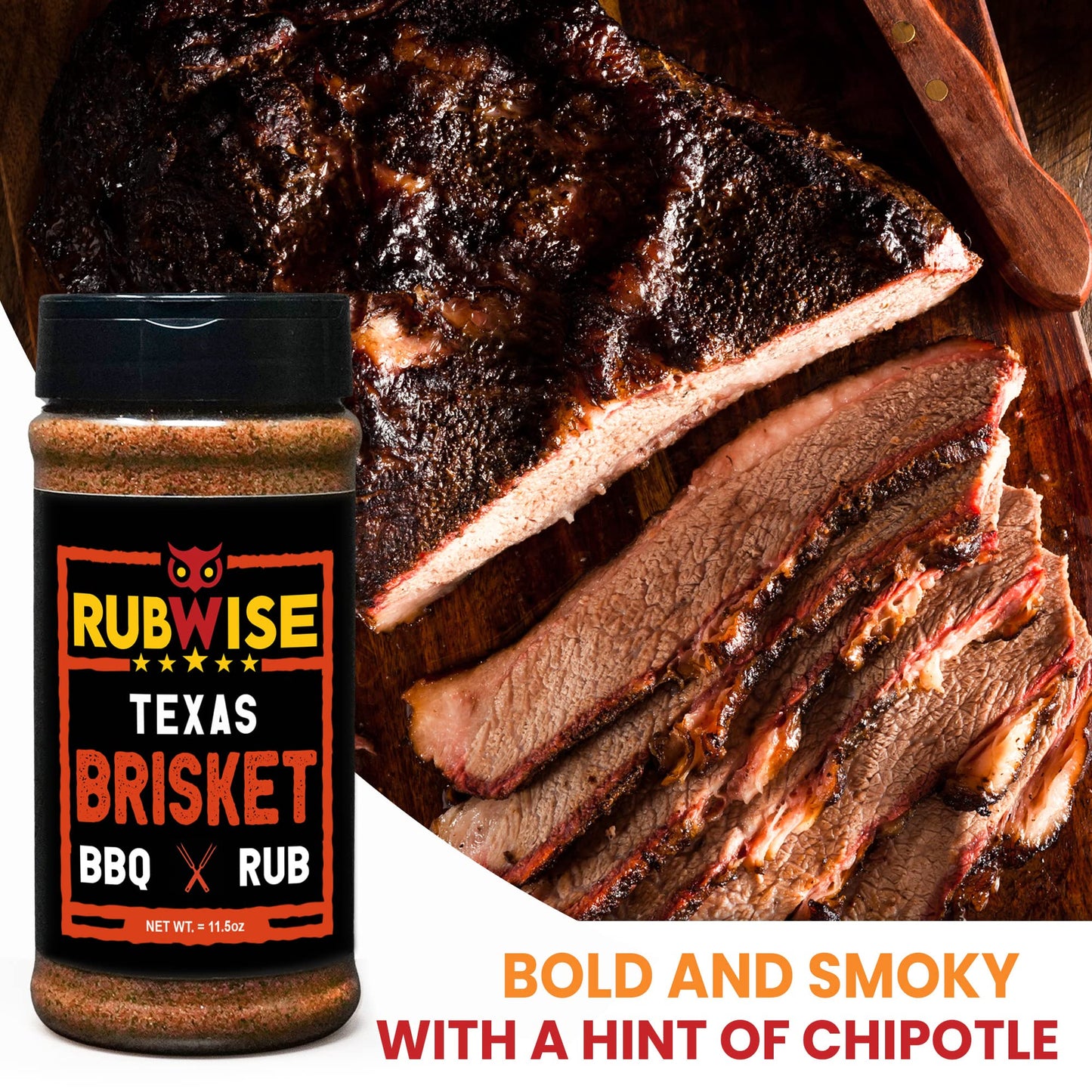 Five Star Seasonings BBQ Brisket Rub, Smoky & Savory Flavor, 16 Ounce