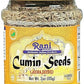 Rani Cumin Seeds Whole (Jeera) Spice 3Oz (85G) Pet Jar ~ All Natural | Gluten Friendly | Non-Gmo | Kosher | Vegan | Kosher | Ind