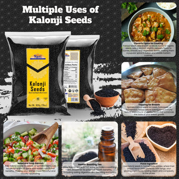 Rani Kalonji (Black Seed, Nigella Sativa, Black Cumin) Seeds 28Oz (800G) ~ All Natural | Gluten Friendly | Non-Gmo | Vegan | Ind