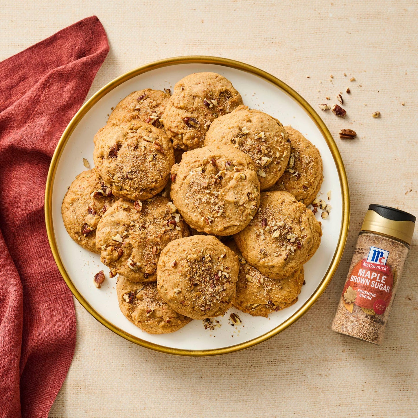 McCormick Finishing Sugar  Maple Brown Sugar  Limited Edition  Classic Flavor Pairing of Maple with Rich Brown Sugar  For Coffee  Cookies & More  3.09 oz