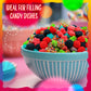 Crunchy Gummy Candy Mix | 2 Pound Bag | Rainbow Nonpareils Bears  Berries  Star Shaped Chewy Clusters | Gummy Mix for Kids Party Favors | Fruity and Sour Flavors
