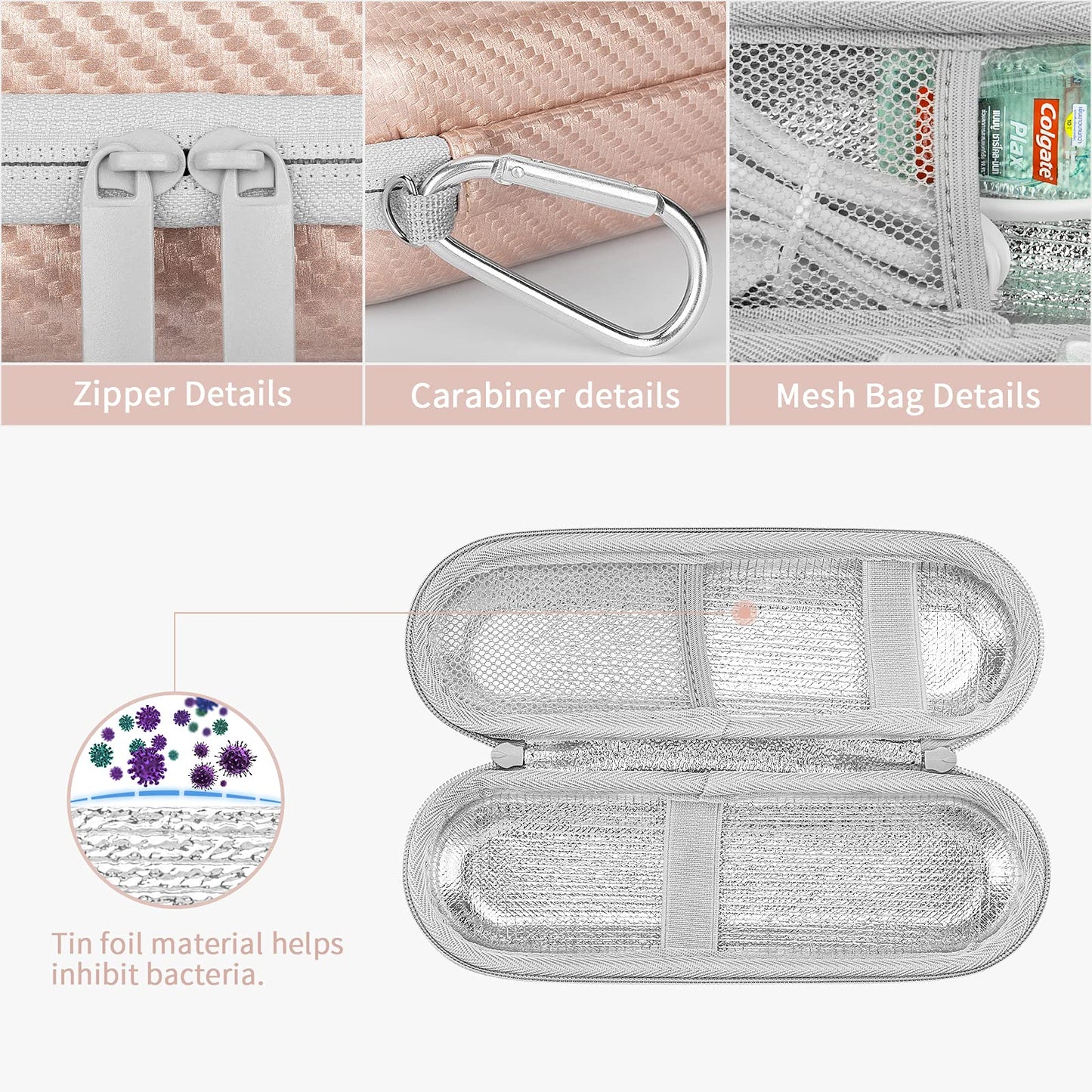 Yinke Travel Case For Oral-B/Oral-B Pro 1000 1500 5000 7000 6000 9600 Smartseries/Philips Sonicare Protectiveclean/Io Series Ele