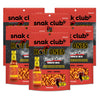 Snak Club x Hot Ones Tangy Chili Snack Mix  Mild Spicy Snacks with Peanuts  Pretzels  Sesame Sticks  Toasted Corn & Cashews  Inspired by Hot Ones Hot Sauce  10 oz Resealable Bag (6 Count)
