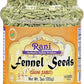 Rani Fennel Seeds (Saunf Sabut) Whole Spice 3Oz (85G) Pet Jar All Natural Gluten Friendly Non-Gmo Vegan Indian Origin