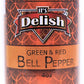 Dried Red And Green Bell Peppers Mix By It'S Delish, 3 Oz. Medium Jar