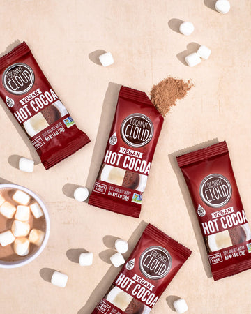 Dairy Free Hot Cocoa Sticks | Delicious, Vegan, Non-Gmo, Natural, Coconut Powdered Milk + Mct Oil. (Just Add Water & Enjoy A Per