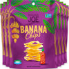 Banana Chips - Dried Bananas Gluten Free Chips (Siracha Flavor) Dehydrated Fruits Healthy Chips Snacks For Adults & Kids - Vegan
