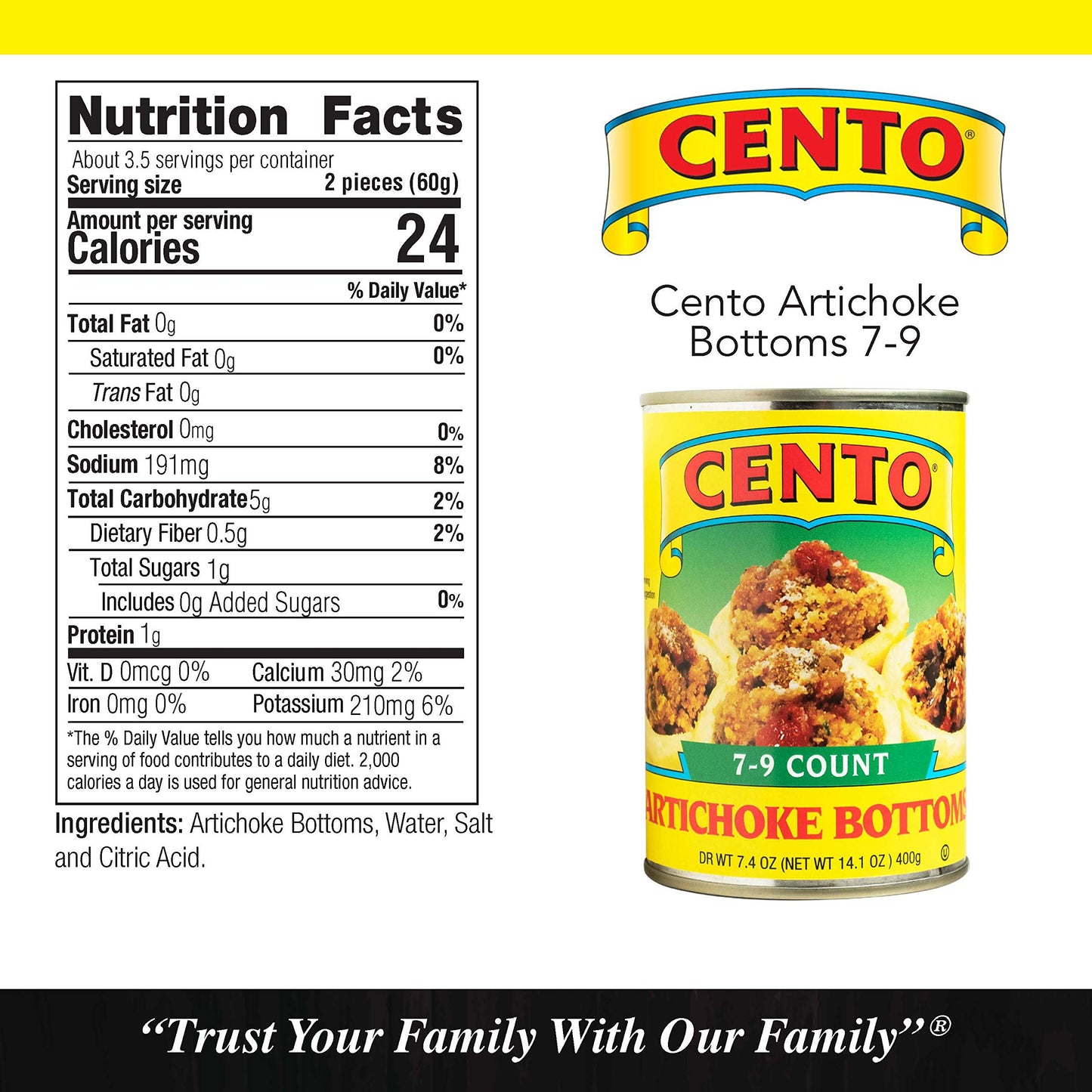Cento Artichoke Bottoms, 14-Ounce Cans (Pack of 12)