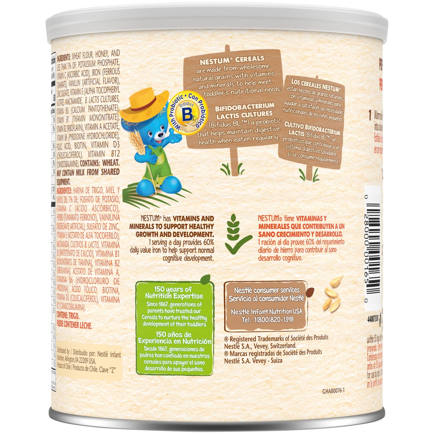Nestle Nestum Instant Cereal, Wheat & Honey, 10.5 Ounce (Pack Of 12)